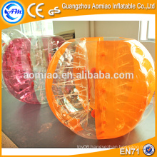 Orange color human bubble ball soccer inflatable bubble soccer